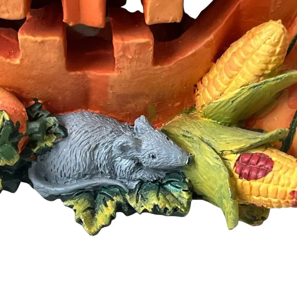 Vintage Gloria Jeans Exclusive Halloween Light Up Pumpkin Cat WORKS Fall Harvest